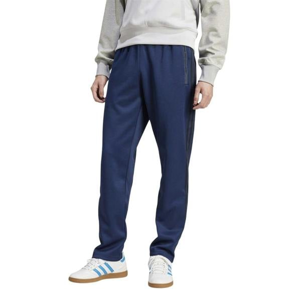Adidas Mens 3 Stripes Straight Jogging Bottoms - Indigo Blue - 