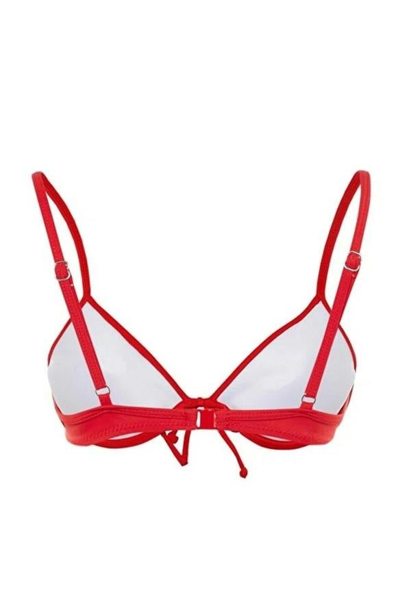 WOVCOR Balconette Bow Detail Padded Basic Bikini Top