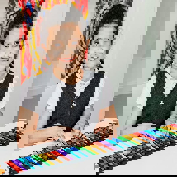 3rd Avenue 49 Key Rainbow Soft Touch Roll Up Piano