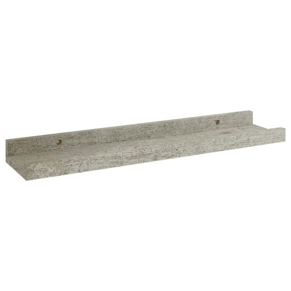 Berkfield Wall Shelves 4 pcs Concrete Grey 40x9x3 cm