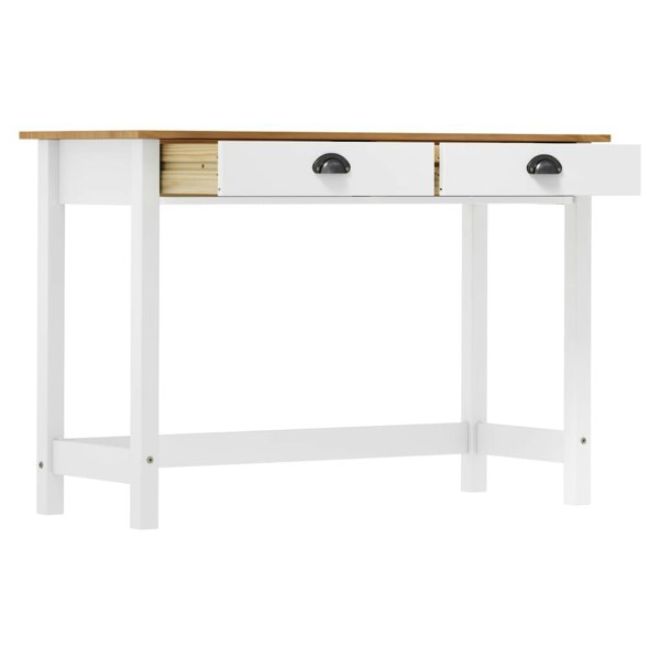 Berkfield Console Table Hill with 2 Drawers 110x45x74 cm Solid Pine Wood