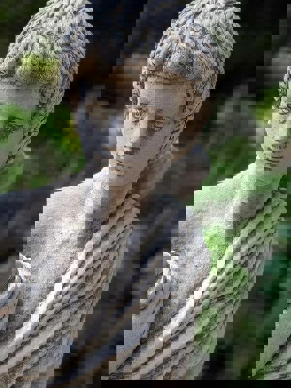 Large Greek style Hunter Male Stone Cast Statue