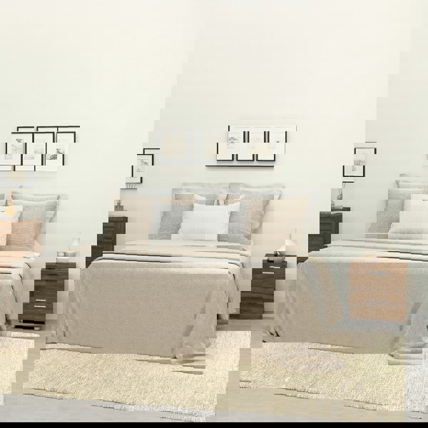 Furniture To Go Pepe Bedside 2 Drawers in Walnut