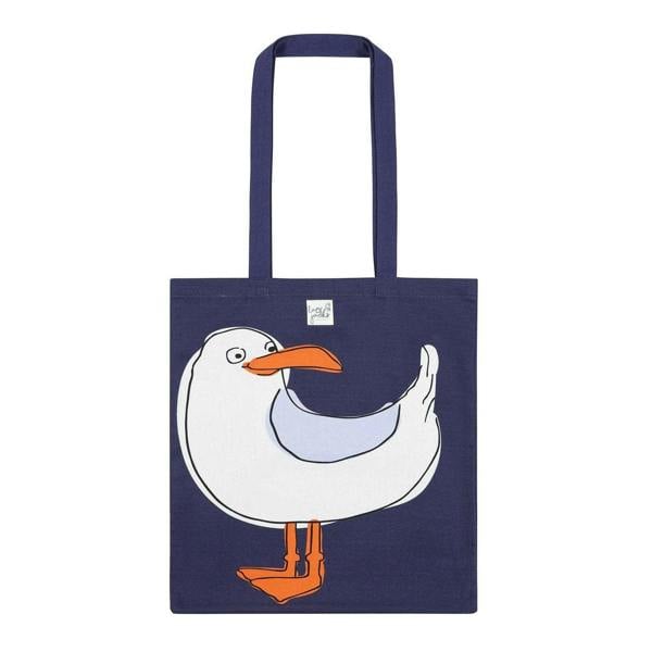 Lazy Jacks Seagull Tote Bag - Blue