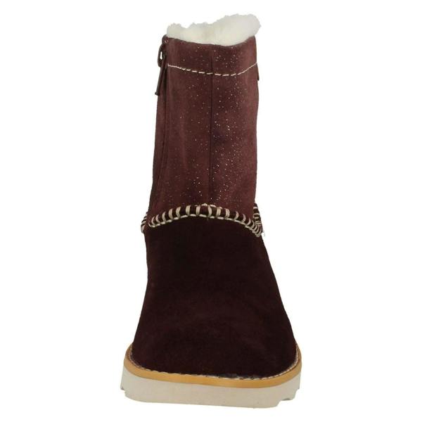Clarks Girls Clarks Casual Fur Lined Boots Crown Piper