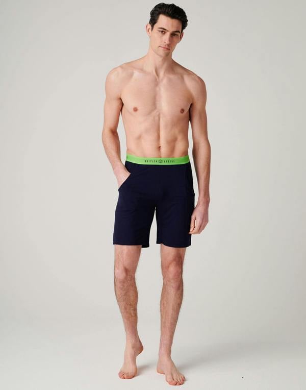 British Boxers Men's Bamboo Short Pyjama Set - Electric Lime