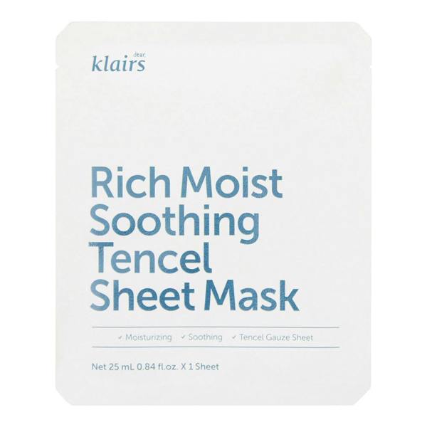 Dear, Klairs Rich Moist Soothing Tencel Sheet Mask 25ml