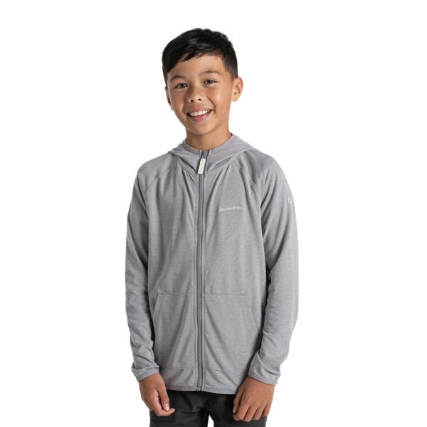 Craghoppers Childrens/Kids Frey Nosilife Hooded Jacket - Soft Grey Marl - 