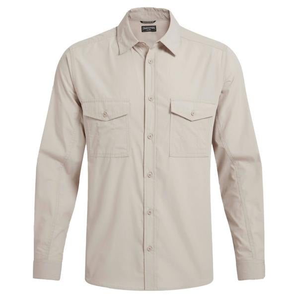 Craghoppers Mens Kiwi II Long-Sleeved Shirt - Oatmeal - 