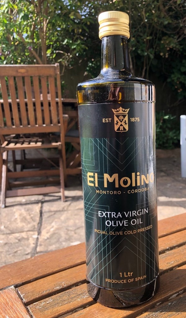 El Molino Extra Virgin Olive Oil 1L Cold Pressed Picual Olives Made in Spain