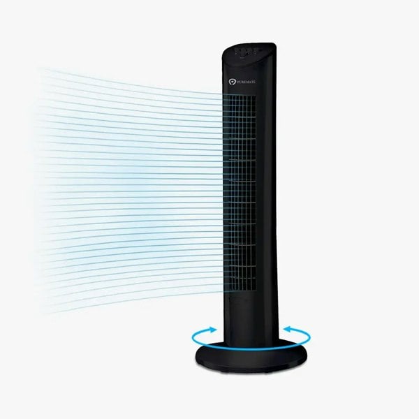 PureMate 31" Oscillating Tower Fan with Aroma Function