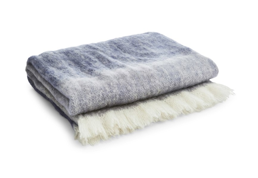 Liddell Mohair Titanic Edition Blue Blanket Large