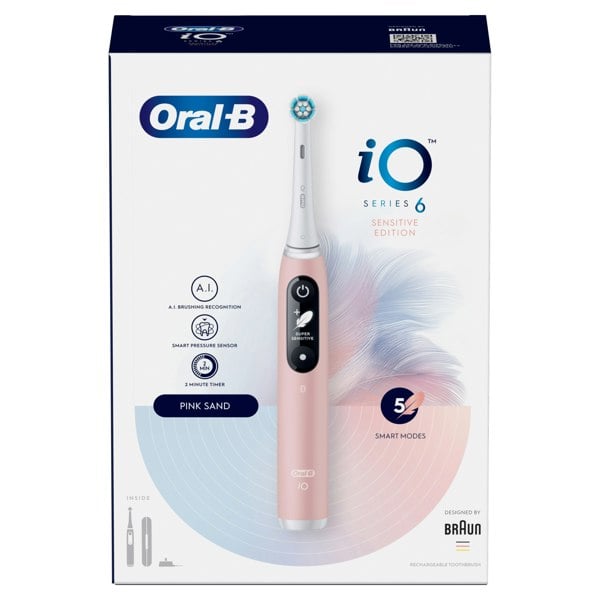 Oral-B iO 6 Electric Toothbrush Designed By Braun - Pink