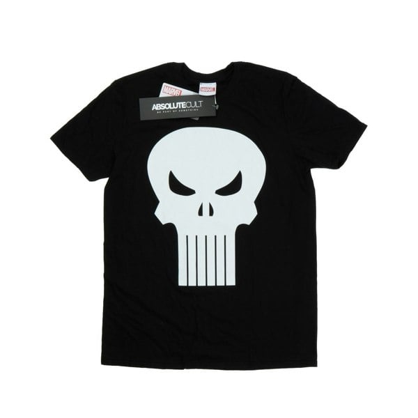 Marvel Mens Punisher Skull T-Shirt - Black