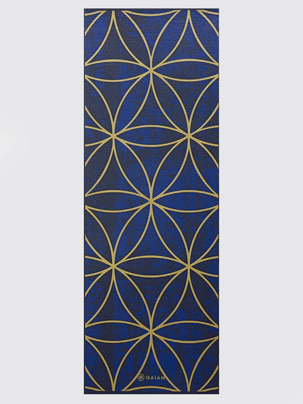 Gaiam Reversible Metallic Sun & Moon Yoga Mat 6mm