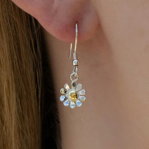 Mylee London Sterling Silver Daisy Earrings