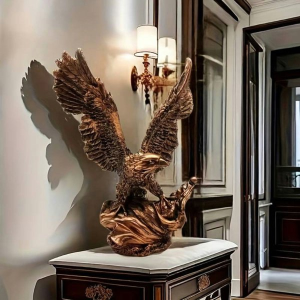 smartbies Ancient Eagle Sculpture - Nordic Modern Resin Home Decoration for Living Room, Study, or Office | Elegant Gift Idea
