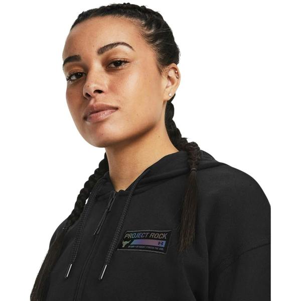 Under Armour Womens/Ladies Terry Full Zip Hoodie - Black - 