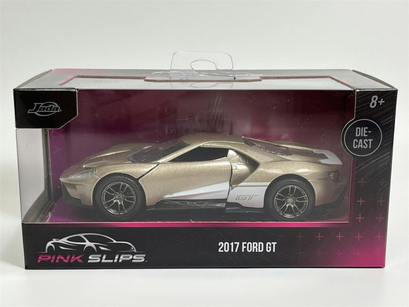 Jada 2017 Ford GT Gold 1:32 Scale Pink Slips Jada 253292000 24106