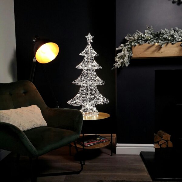 Samuel Alexander 90cm Light Up Tree Christmas Decoration with 300 Warm White LEDs