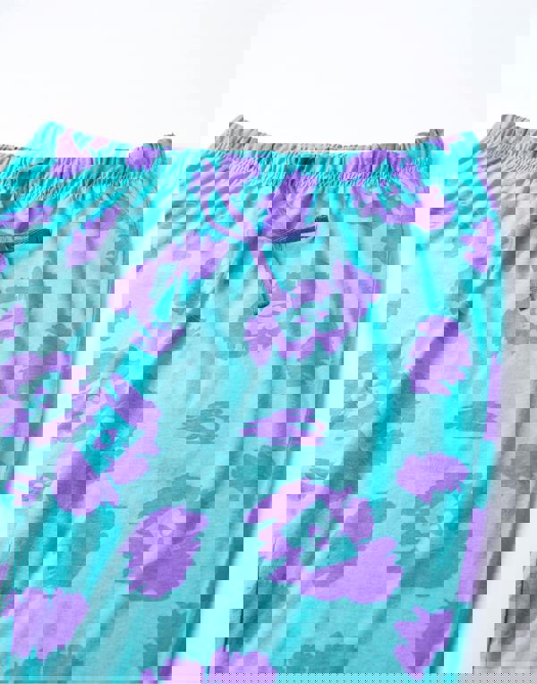 Disney Monsters Inc Womens Multicoloured Sully Short Sleeve Long Leg Pyjama Set