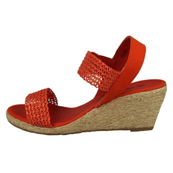 Savannah Womens Savannah Slip On Wedge Heeled Sandal F2303