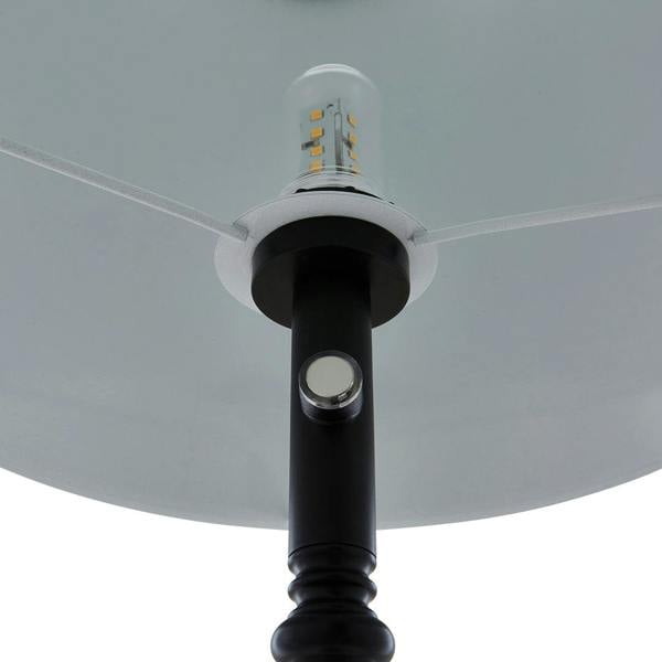 Lustre Black LED Rechargeable Floor Lamp