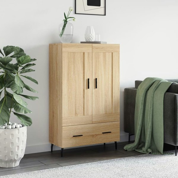 Berkfield Highboard Sonoma Oak 69.5x31x115 cm Engineered Wood
