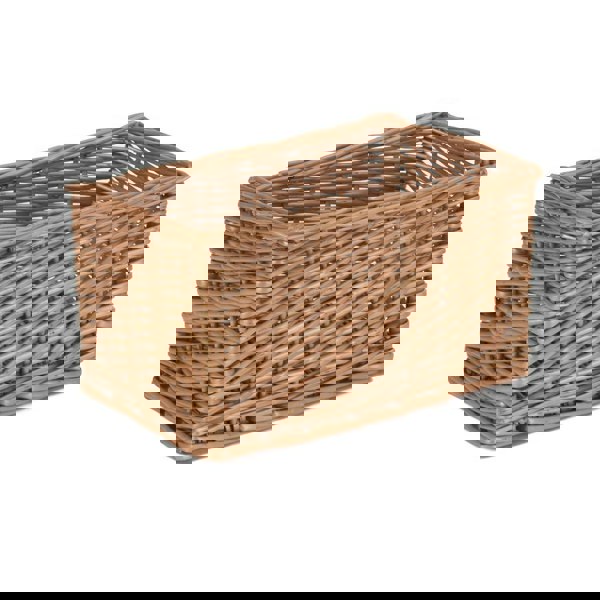Double Steamed Open Wicker Storage Basket