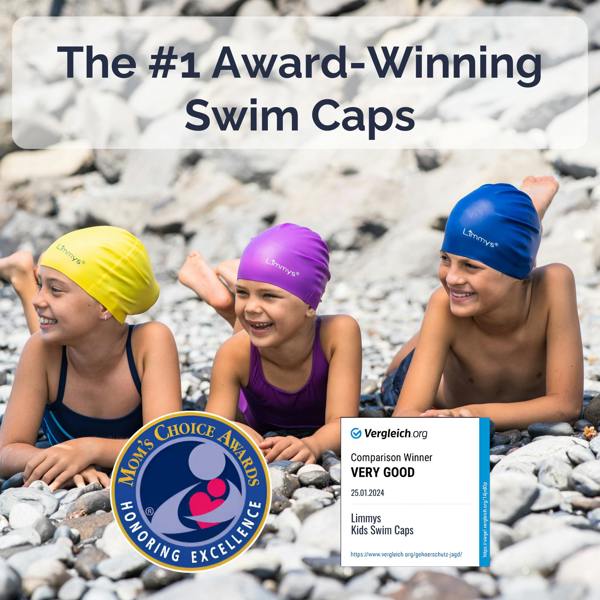 Limmys Premium Kids Swim Caps