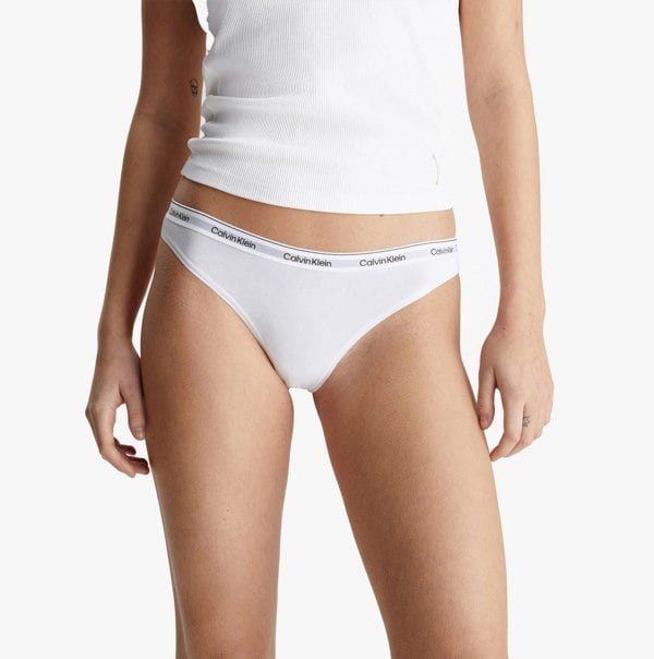 Calvin Klein MODERN LOGO 3 Pack Thongs Womens Multicoloured