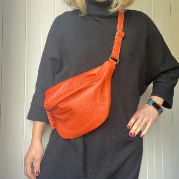 Large Leather Bumbag / Sling Bag