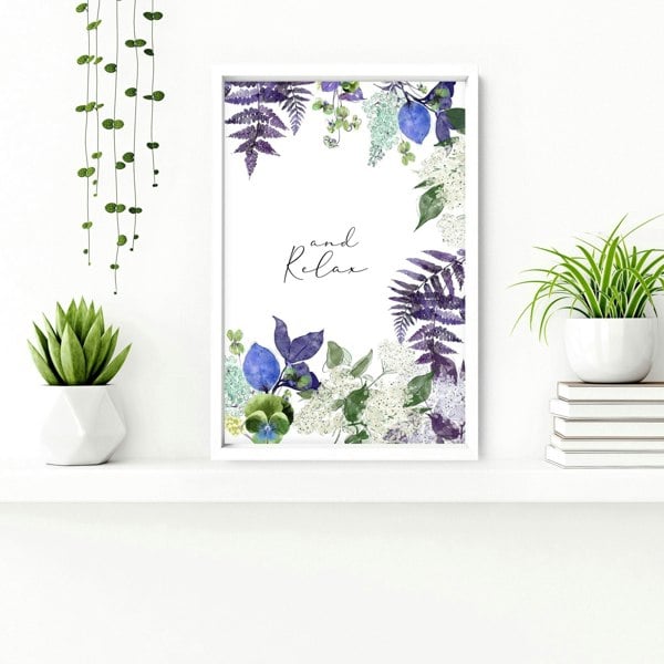 Wall art for bathrooms | set of 2 Floral wall art prints