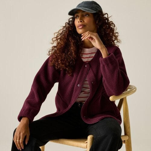 Regatta Womens Lea Borg Snap-Front Fleece - Fig