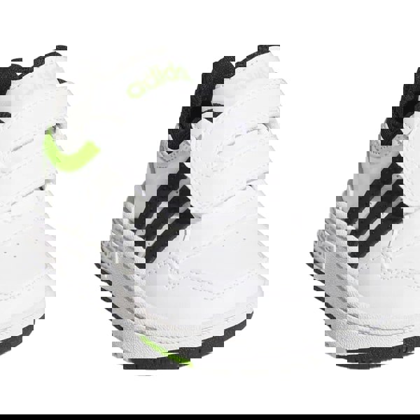 Adidas Kids Hoops 3.0 Leather Trainers - White / Black