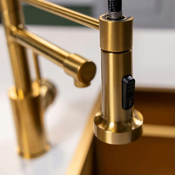 Flode böjig | Multiuse Style 3 in 1 Instant Boiling Tap with Flexi Spray | Brushed Gold Finish