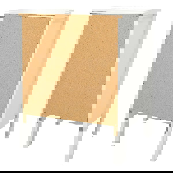 Furniture To Go Madrid Bedside Table 2 drawers in White