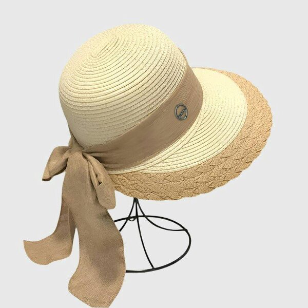 Anniou UPF 50+ French Straw Hat - beige - one-size