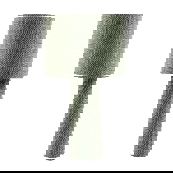 Forest and Olive Green Jacquard Linen Lamp with Fabric Shade and Base Image 1