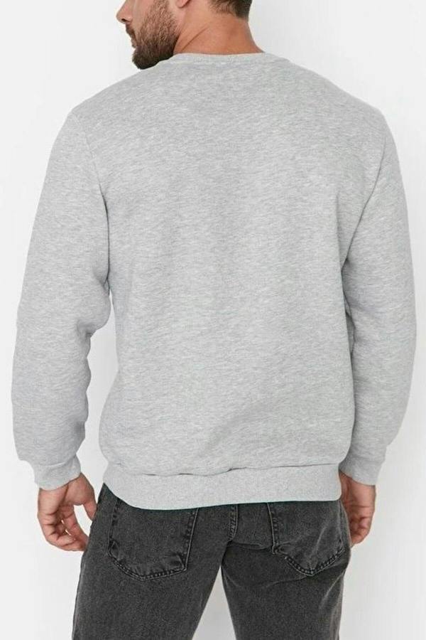 WOVCOR 100% Cotton Regular Embroidered Polar Fleece Men's Sweatshirt