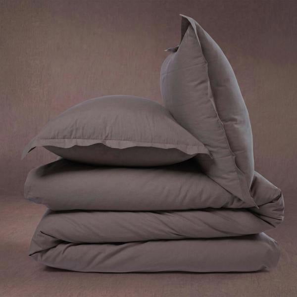 Martex Signature Washed Cotton Duvet Cover Set - Bare Earth