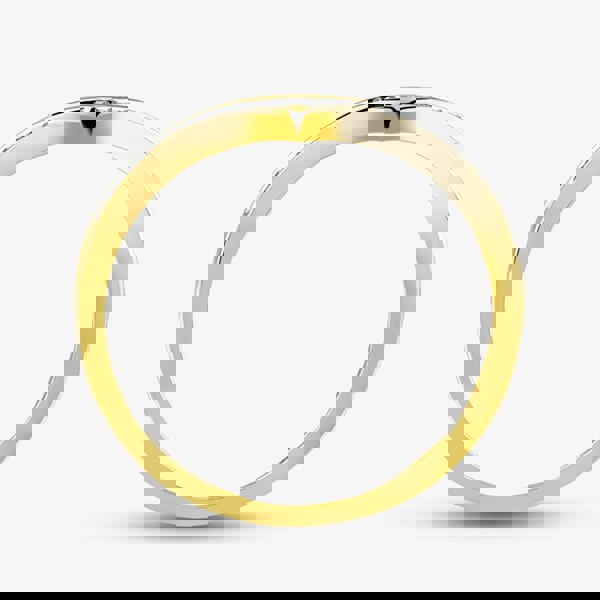 T. H. Baker 9ct Yellow Gold 0.12ct Diamond Wishbone Half Eternity Ring TH014846R