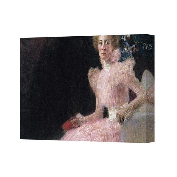 Benjamin Tate Design Canvas Print Portrait Of A Woman In Pink Dress Artwork 4460