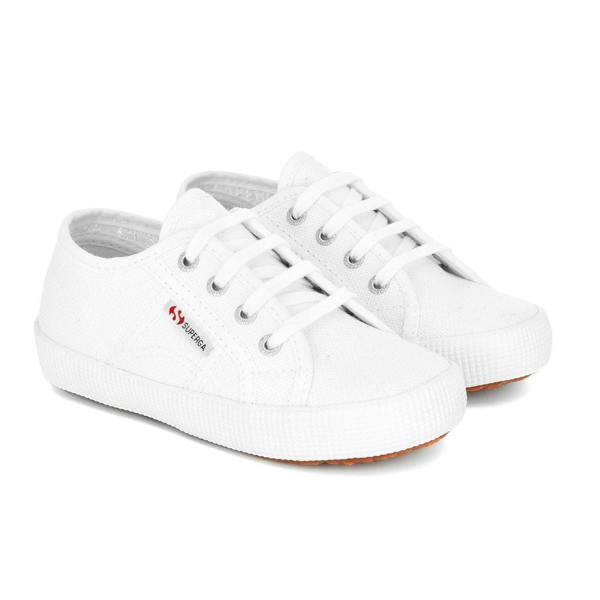 Superga Childrens/Kids 2750 Easylite Leather Trainers - White - 