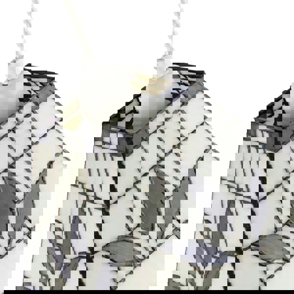 Square Purple and Amber Stained Glass Tiffany Pendant Lighting Shade Image 3