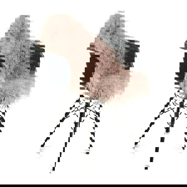 Curly Sheepskin | Tibetan | 85x50 cm Rosa