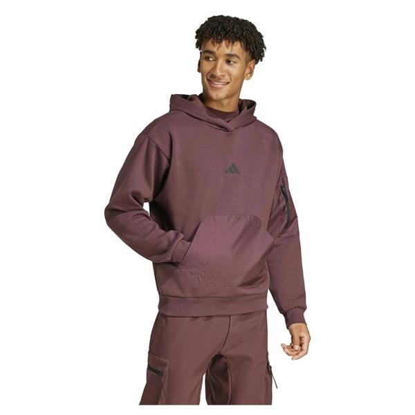 Adidas Fleece Hoodie Dark Burgundy