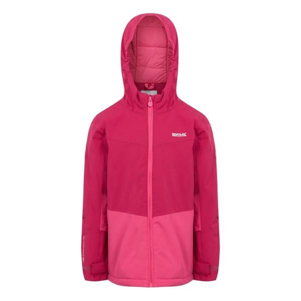 Regatta Childrens/Kids Highton V Padded Jacket - Deep Pink/Hot Pink - 