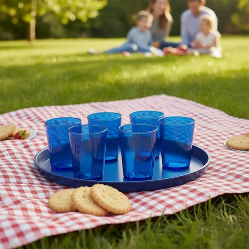 Plastic Tumbler Set Picnic Party or Kitchen Use