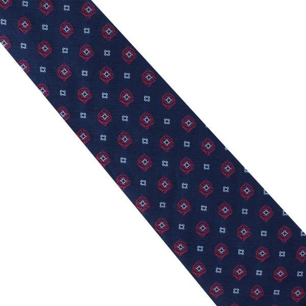 Dunhill woven silk tie in a gasket pattern